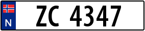 Trailer License Plate